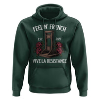 Funny Feelin French Vive La Resistance 2025 Hoodie Vintage Rose Guillotine - Wonder Print Shop