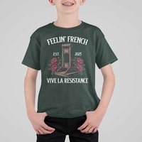 Funny Feelin French Vive La Resistance 2025 T Shirt For Kid Vintage Rose Guillotine - Wonder Print Shop
