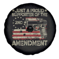 Just A Proud Supporter Of The 2nd Amendment Spare Tire Cover Gun Owner American Flag - Wonder Print Shop