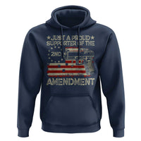Just A Proud Supporter Of The 2nd Amendment Hoodie Gun Owner American Flag - Wonder Print Shop