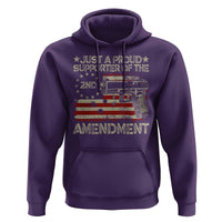 Just A Proud Supporter Of The 2nd Amendment Hoodie Gun Owner American Flag - Wonder Print Shop