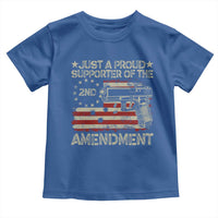 Just A Proud Supporter Of The 2nd Amendment Toddler T Shirt Gun Owner American Flag - Wonder Print Shop