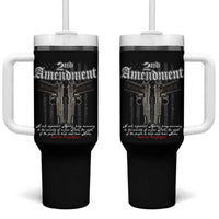 2nd Amendment Pro Gun Tumbler With Handle Gun Rights Shall Not Be Infringed Patriotic American Flag - Wonder Print Shop