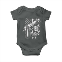 Guns Dont Kill People Do Baby Onesie 2nd Amendment American Flag - Wonder Print Shop
