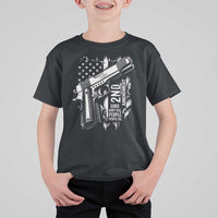 Guns Dont Kill People Do T Shirt For Kid 2nd Amendment American Flag - Wonder Print Shop