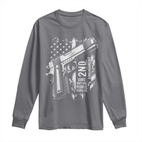 Guns Dont Kill People Do Long Sleeve Shirt 2nd Amendment American Flag - Wonder Print Shop