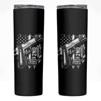Guns Dont Kill People Do Skinny Tumbler 2nd Amendment American Flag - Wonder Print Shop