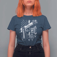 Guns Dont Kill People Do T Shirt For Women 2nd Amendment American Flag - Wonder Print Shop