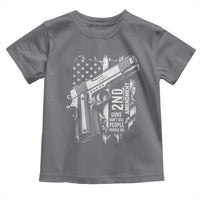 Guns Dont Kill People Do Toddler T Shirt 2nd Amendment American Flag - Wonder Print Shop