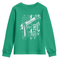 Guns Dont Kill People Do Youth Sweatshirt 2nd Amendment American Flag - Wonder Print Shop