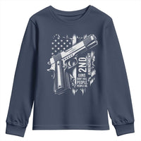 Guns Dont Kill People Do Youth Sweatshirt 2nd Amendment American Flag - Wonder Print Shop