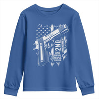 Guns Dont Kill People Do Youth Sweatshirt 2nd Amendment American Flag - Wonder Print Shop
