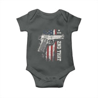I 2nd That Second Amendment Baby Onesie Pro Gun American Flag Patriotic - Wonder Print Shop