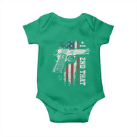 I 2nd That Second Amendment Baby Onesie Pro Gun American Flag Patriotic - Wonder Print Shop