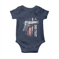 I 2nd That Second Amendment Baby Onesie Pro Gun American Flag Patriotic - Wonder Print Shop