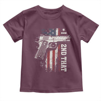 I 2nd That Second Amendment Toddler T Shirt Pro Gun American Flag Patriotic - Wonder Print Shop
