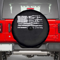 Funny Pro Gun Celebrate Diversity Spare Tire Cover 2nd Amendment Vintage American Flag - Wonder Print Shop