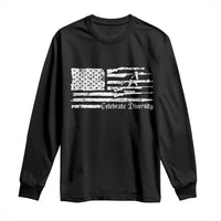 Funny Pro Gun Celebrate Diversity Long Sleeve Shirt 2nd Amendment Vintage American Flag - Wonder Print Shop