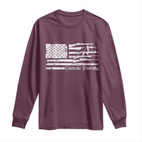 Funny Pro Gun Celebrate Diversity Long Sleeve Shirt 2nd Amendment Vintage American Flag - Wonder Print Shop