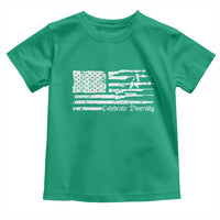 Funny Pro Gun Celebrate Diversity Toddler T Shirt 2nd Amendment Vintage American Flag - Wonder Print Shop