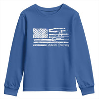 Funny Pro Gun Celebrate Diversity Youth Sweatshirt 2nd Amendment Vintage American Flag - Wonder Print Shop