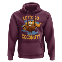 Funny Super Sommer Coconuts Hoodie Let's Go Coconut Hero - Wonder Print Shop