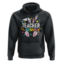 Teacher Bunny Hoodie Rabbit Ears Easter Day Carrot Star Heart - Wonder Print Shop