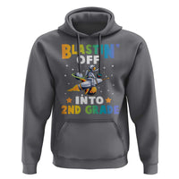 Funny Back To School Space Hoodie Blastin' Off Into 2nd Grade Astronaut Rocket - Wonder Print Shop