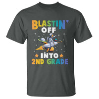 Funny Back To School Space T Shirt Blastin' Off Into 2nd Grade Astronaut Rocket - Wonder Print Shop
