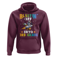 Funny Back To School Space Hoodie Blastin' Off Into 3rd Grade Astronaut Rocket - Wonder Print Shop
