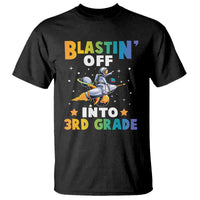 Funny Back To School Space T Shirt Blastin' Off Into 3rd Grade Astronaut Rocket - Wonder Print Shop