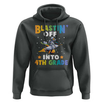 Funny Back To School Space Hoodie Blastin' Off Into 4th Grade Astronaut Rocket - Wonder Print Shop