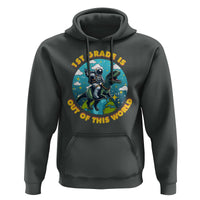 Funny Back To School Space Hoodie 2ND Grade Is Out Of This World Dinosaur Astronaut Planet - Wonder Print Shop