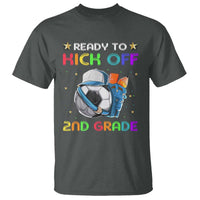 Ready To Kick Off 2nd Grade T Shirt Back To School Soccer Backpacks Ruller Pencil - Wonder Print Shop