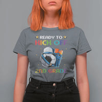 Ready To Kick Off 2nd Grade T Shirt For Women Back To School Soccer Backpacks Ruller Pencil - Wonder Print Shop