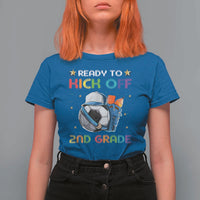 Ready To Kick Off 2nd Grade T Shirt For Women Back To School Soccer Backpacks Ruller Pencil - Wonder Print Shop