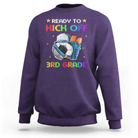 Ready To Kick Off 3rd Grade Sweatshirt Back To School Soccer Backpacks Ruller Pencil - Wonder Print Shop