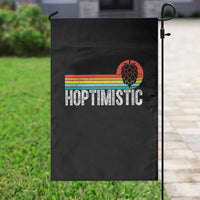 Funny Hops Craft Beer Lover Garden Flag Hoptimistic Retro Vintage Home Brewing - Wonder Print Shop