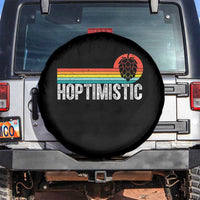 Funny Hops Craft Beer Lover Spare Tire Cover Hoptimistic Retro Vintage Home Brewing - Wonder Print Shop