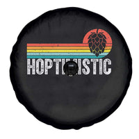 Funny Hops Craft Beer Lover Spare Tire Cover Hoptimistic Retro Vintage Home Brewing - Wonder Print Shop