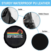 Funny Hops Craft Beer Lover Spare Tire Cover Hoptimistic Retro Vintage Home Brewing - Wonder Print Shop
