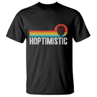 Funny Hops Craft Beer Lover T Shirt Hoptimistic Retro Vintage Home Brewing - Wonder Print Shop