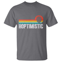 Funny Hops Craft Beer Lover T Shirt Hoptimistic Retro Vintage Home Brewing - Wonder Print Shop