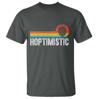 Funny Hops Craft Beer Lover T Shirt Hoptimistic Retro Vintage Home Brewing - Wonder Print Shop
