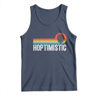Funny Hops Craft Beer Lover Tank Top Hoptimistic Retro Vintage Home Brewing - Wonder Print Shop