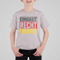 Proud Germany T Shirt For Kid Einigkeit Recht Freiheit German Flag - Wonder Print Shop