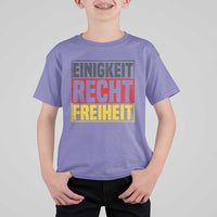 Proud Germany T Shirt For Kid Einigkeit Recht Freiheit German Flag - Wonder Print Shop