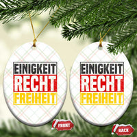 Proud Germany Ceramic Ornament Einigkeit Recht Freiheit German Flag - Wonder Print Shop