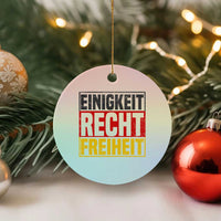 Proud Germany Ceramic Ornament Einigkeit Recht Freiheit German Flag - Wonder Print Shop