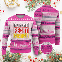 Proud Germany Ugly Christmas Sweater Einigkeit Recht Freiheit German Flag - Wonder Print Shop